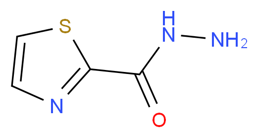 THIAZOLE-2-CARBOXYLIC ACID HYDRAZIDE_分子结构_CAS_16733-90-7)