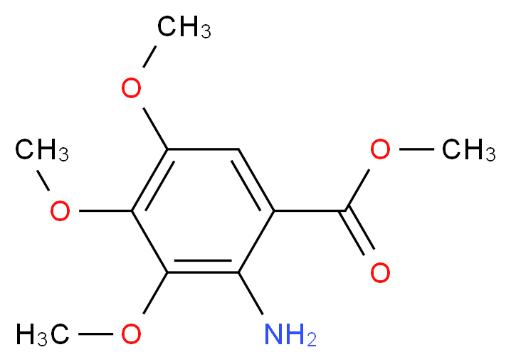 Methyl 2-amino-3,4,5-trimethoxybenzoate_分子结构_CAS_5035-82-5)