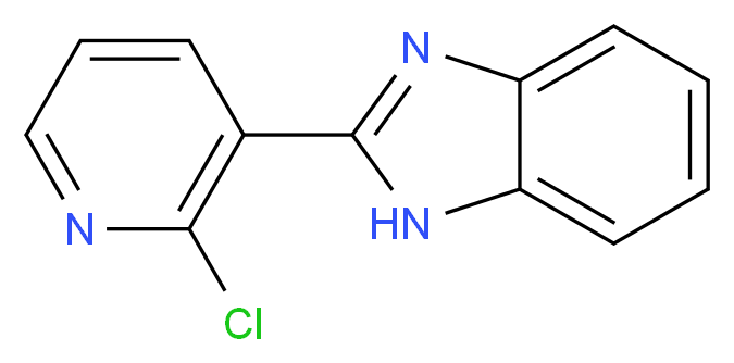 2-(2-chloropyridin-3-yl)-1H-1,3-benzodiazole_分子结构_CAS_143426-40-8