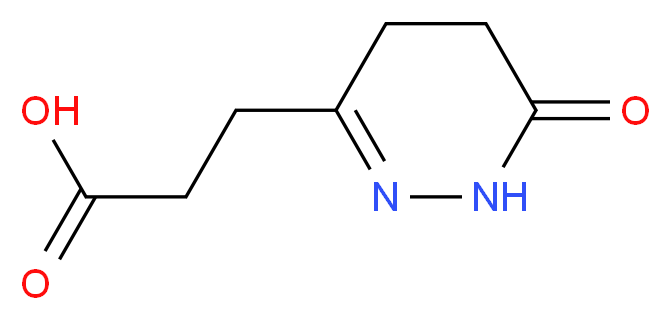 3-(6-oxo-1,4,5,6-tetrahydropyridazin-3-yl)propanoic acid_分子结构_CAS_98334-84-0