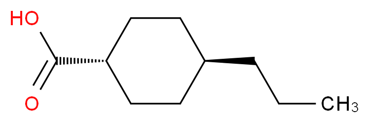 rel-(1r,4s)-4-propylcyclohexane-1-carboxylic acid_分子结构_CAS_38289-27-9