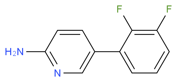 5-(2,3-difluorophenyl)-2-pyridinamine_分子结构_CAS_875166-91-9)