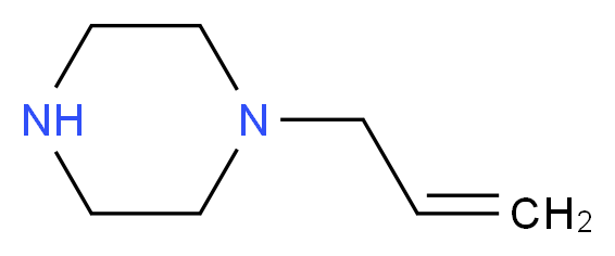 1-烯丙基哌嗪_分子结构_CAS_13961-36-9)