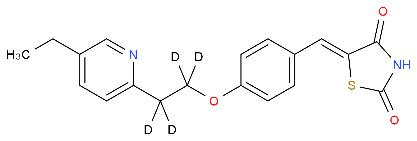 5-[[4-[2-(5-Ethyl-2-pyridinyl)ethoxy-d4]phenyl]methylene]-2,4-thiazolidinedione_分子结构_CAS_)