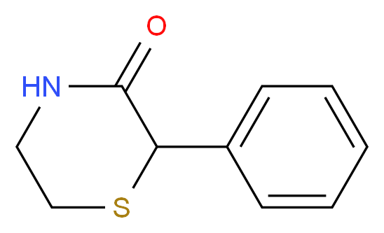 2-Phenyl-thiomorpholin-3-one_分子结构_CAS_70156-57-9)