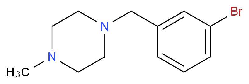 1-[(3-bromophenyl)methyl]-4-methylpiperazine_分子结构_CAS_331977-03-8