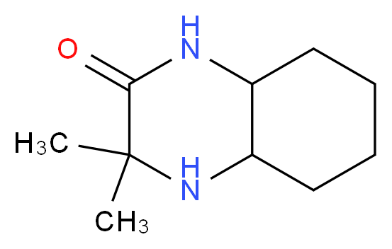 3,3-Dimethyloctahydroquinoxalin-2(1H)-one_分子结构_CAS_)