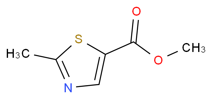 methyl 2-methyl-1,3-thiazole-5-carboxylate_分子结构_CAS_53233-90-2