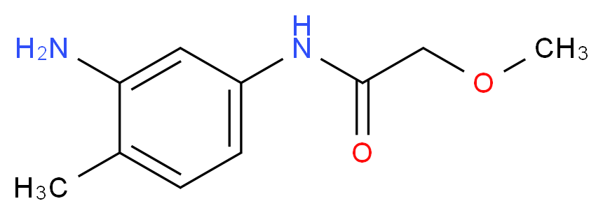 N-(3-amino-4-methylphenyl)-2-methoxyacetamide_分子结构_CAS_946769-41-1
