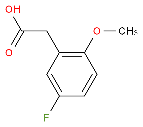 5-Fluoro-2-methoxyphenylacetic acid_分子结构_CAS_)