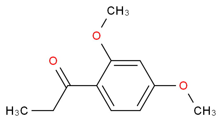 1-(2,4-dimethoxyphenyl)propan-1-one_分子结构_CAS_831-00-5