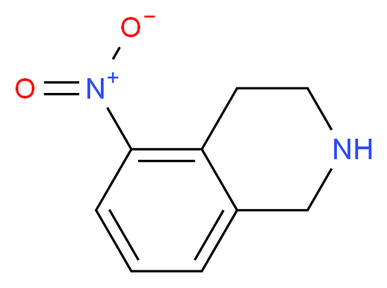 5-nitro-1,2,3,4-tetrahydroisoquinoline_分子结构_CAS_)