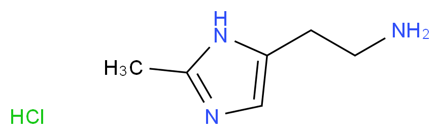 2-(2-methyl-1H-imidazol-5-yl)ethan-1-amine hydrochloride_分子结构_CAS_857818-08-7