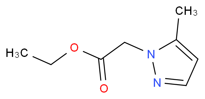 ethyl 2-(5-methyl-1H-pyrazol-1-yl)acetate_分子结构_CAS_934172-62-0