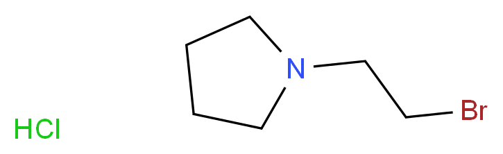 1-(2-bromoethyl)pyrrolidine hydrochloride_分子结构_CAS_106536-48-5