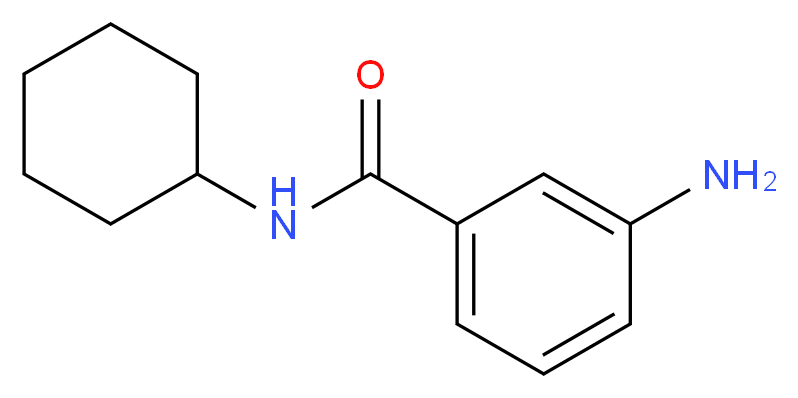 3-Amino-N-cyclohexylbenzamide_分子结构_CAS_77201-15-1)