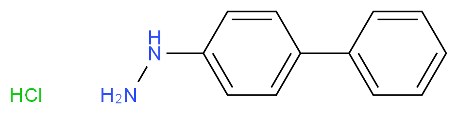 BIPHENYL-4-YL-HYDRAZINE HYDROCHLORIDE_分子结构_CAS_2217-77-8)