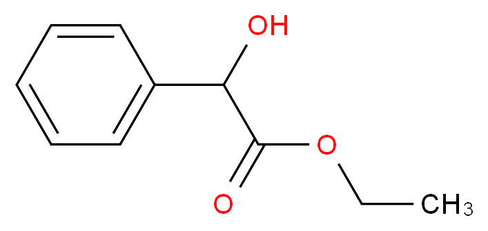 ethyl 2-hydroxy-2-phenylacetate_分子结构_CAS_774-40-3