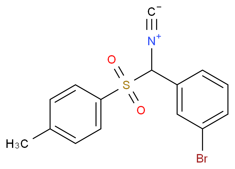 1-bromo-3-[isocyano(4-methylbenzenesulfonyl)methyl]benzene_分子结构_CAS_655256-70-5