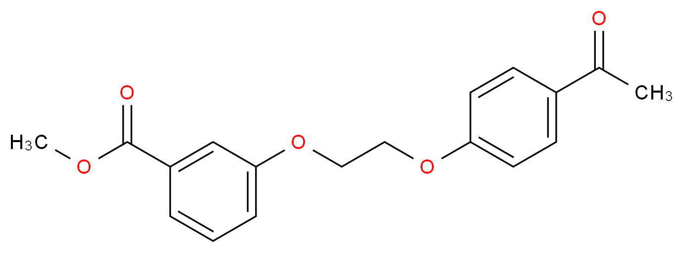 Methyl 3-[2-(4-acetylphenoxy)ethoxy]-benzenecarboxylate_分子结构_CAS_)