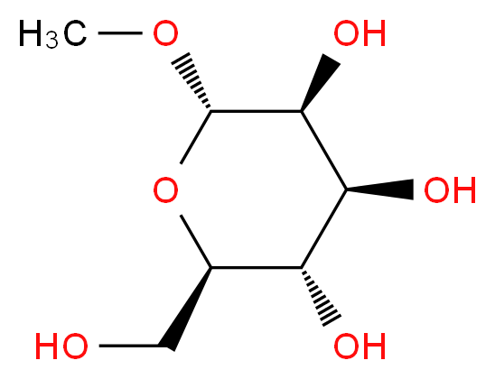 METHYL &alpha;-D-MANNOPYRANOSIDE_分子结构_CAS_617-04-9)