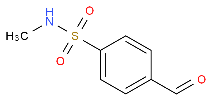 4-formyl-N-methylbenzene-1-sulfonamide_分子结构_CAS_13092-93-8