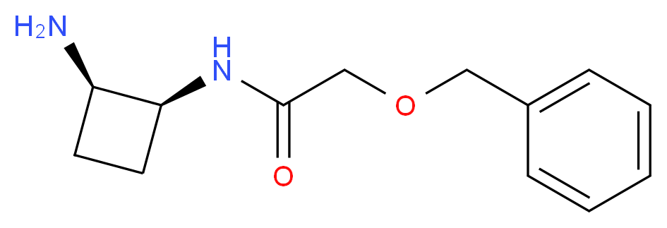 N-[(1S*,2R*)-2-aminocyclobutyl]-2-(benzyloxy)acetamide_分子结构_CAS_)