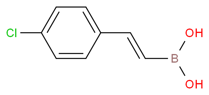 trans-2-(4-Chlorophenyl)vinylboronic acid_分子结构_CAS_154230-29-2)