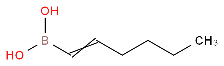 E-HEXEN-1-YLBORONIC ACID_分子结构_CAS_42599-18-8)