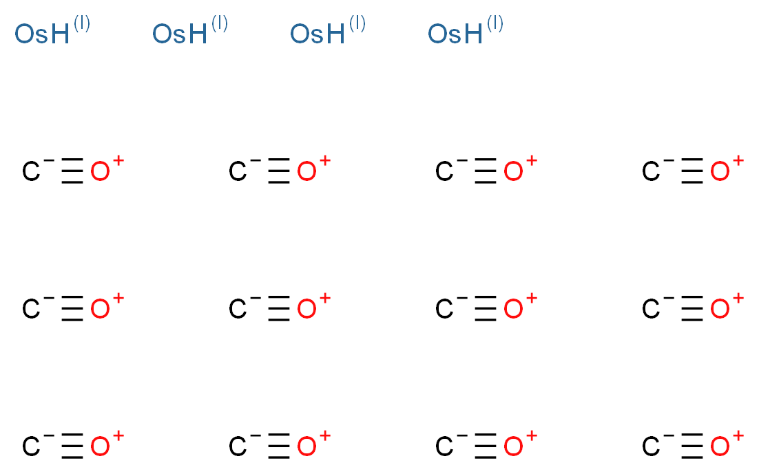 十二羰基四-μ-氢化锇_分子结构_CAS_12375-04-1)