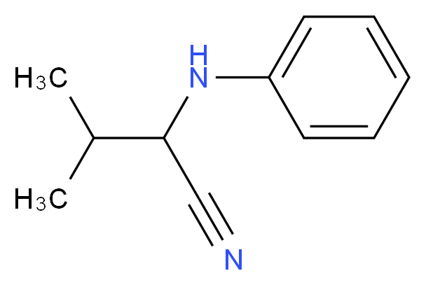 3-methyl-2-(phenylamino)butanenitrile_分子结构_CAS_117874-96-1