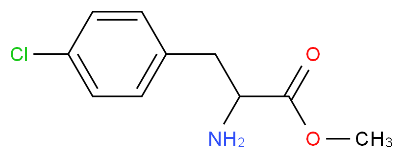Methyl 2-amino-3-(4-chlorophenyl)propanoate_分子结构_CAS_23434-96-0)