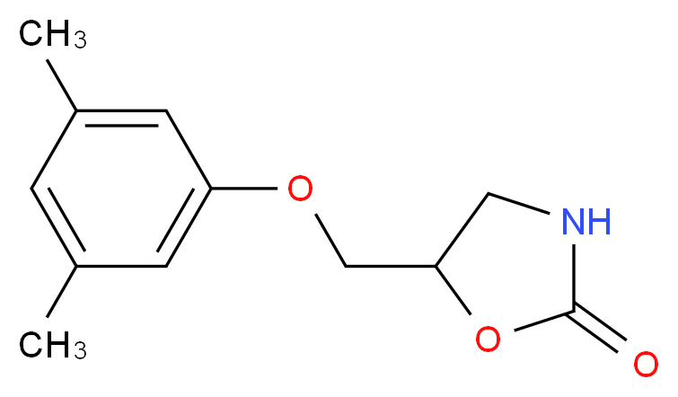 5-((3,5-Dimethylphenoxy)methyl)oxazolidin-2-one_分子结构_CAS_1665-48-1)