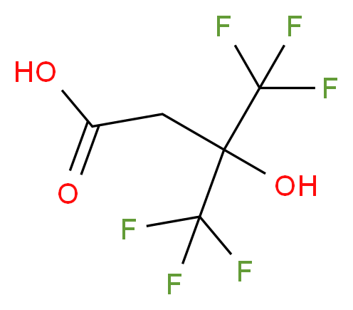 4,4,4-三氟-3-羟基-3-(三氟甲基)丁酸_分子结构_CAS_1547-36-0)