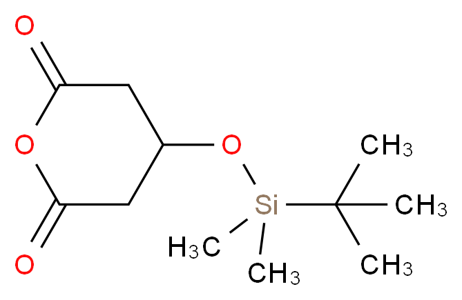 3-(叔丁基二甲基硅氧基)戊二酸酐_分子结构_CAS_91424-40-7)
