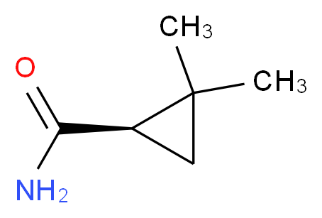 (1R)-2,2-dimethylcyclopropane-1-carboxamide_分子结构_CAS_75885-58-4