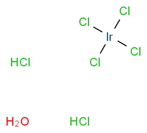 tetrachloroiridium hydrate dihydrochloride_分子结构_CAS_110802-84-1