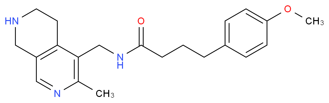 4-(4-methoxyphenyl)-N-[(3-methyl-5,6,7,8-tetrahydro-2,7-naphthyridin-4-yl)methyl]butanamide_分子结构_CAS_)