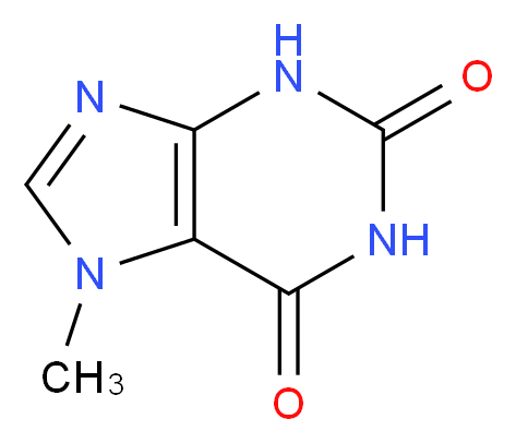 7-methyl-2,3,6,7-tetrahydro-1H-purine-2,6-dione_分子结构_CAS_552-62-5