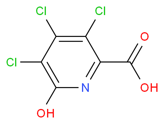 3,4,5-Trichloro-6-hydroxy-2-picolinic Acid_分子结构_CAS_73455-14-8)