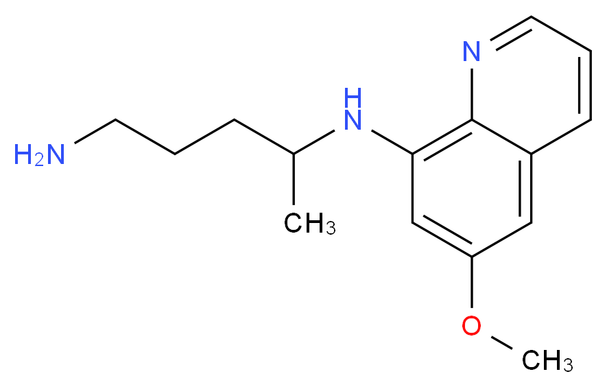 8-(4-Amino-1-methylbutylamino)-6-methoxyquinoline_分子结构_CAS_90-34-6)