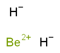 beryllium(2+) ion dihydride_分子结构_CAS_7787-52-2