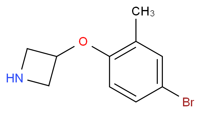 3-(4-Bromo-2-methylphenoxy)azetidine_分子结构_CAS_)