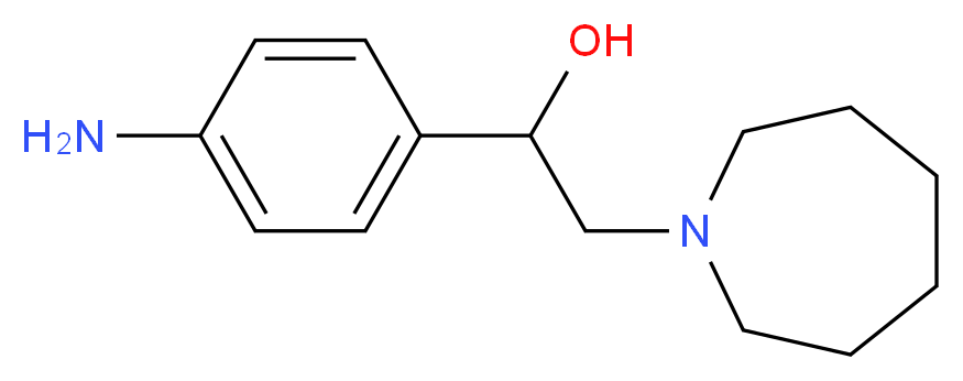 1-(4-Amino-phenyl)-2-azepan-1-yl-ethanol_分子结构_CAS_)