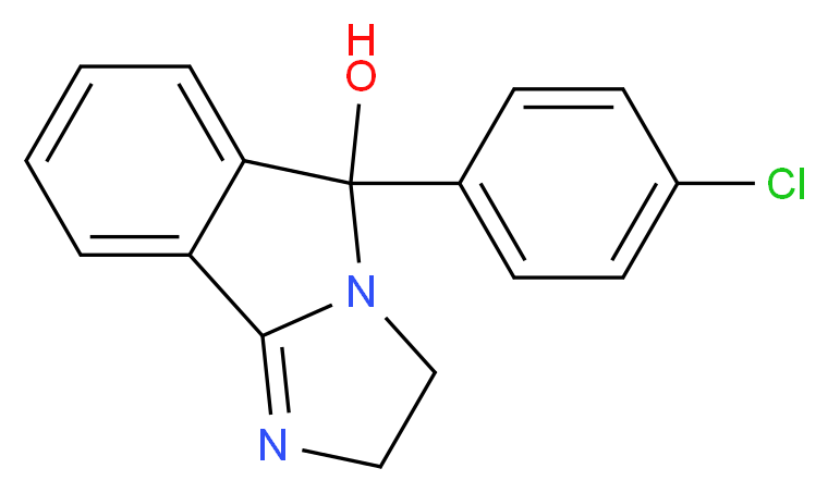 5-(4-chlorophenyl)-2H,3H,5H-imidazo[2,1-a]isoindol-5-ol_分子结构_CAS_22232-71-9