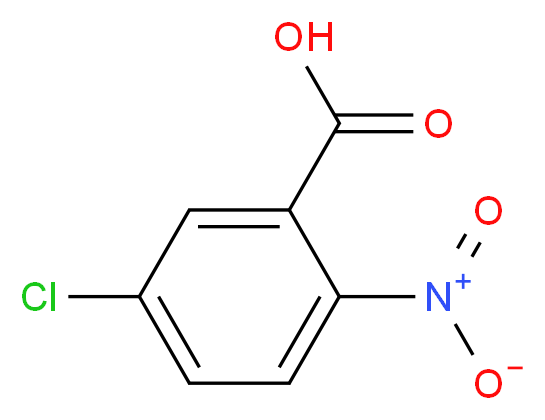 5-chloro-2-nitrobenzoic acid_分子结构_CAS_2516-95-2