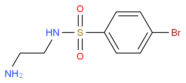 N-(2-aminoethyl)-4-bromobenzene-1-sulfonamide_分子结构_CAS_90002-56-5