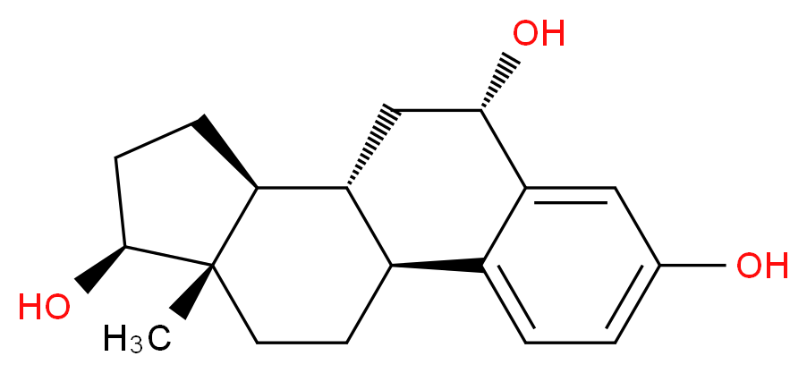 6α-Hydroxyestradiol_分子结构_CAS_1229-24-9)