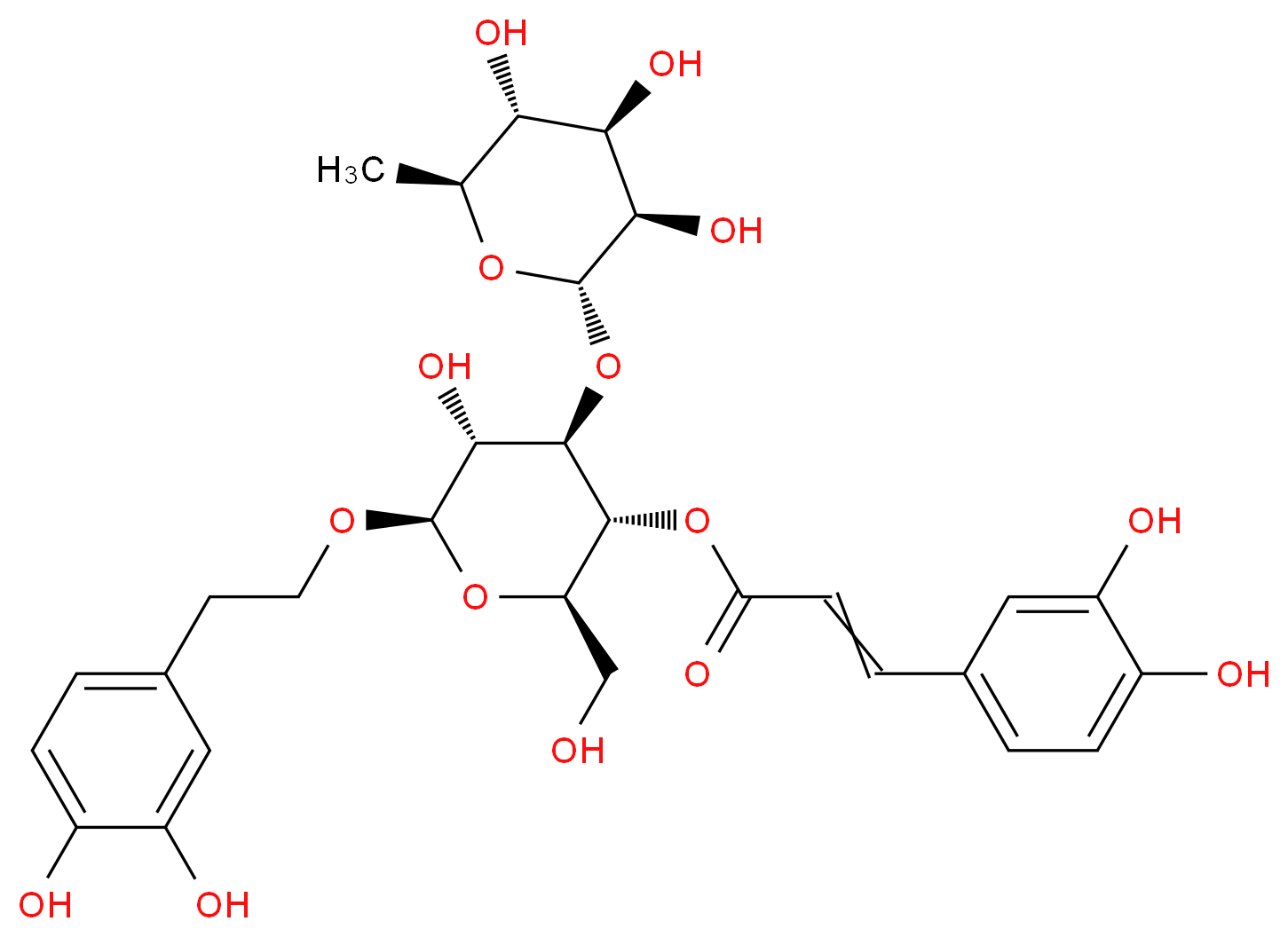 Acteoside_分子结构_CAS_61276-17-3)