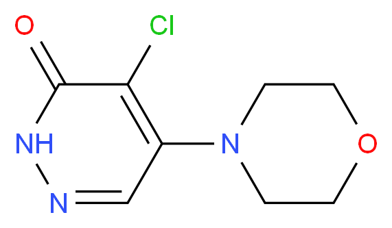 4-chloro-5-(morpholin-4-yl)-2,3-dihydropyridazin-3-one_分子结构_CAS_944-88-7